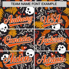 Multi Color Halloween Baseball Jersey 3