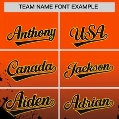 Multi Color Halloween Baseball Jersey 3