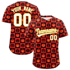 Multi Color Halloween Baseball Jersey