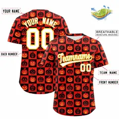 Multi Color Halloween Baseball Jersey 2
