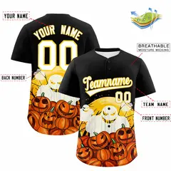 Multi Color Halloween Baseball Jersey 2