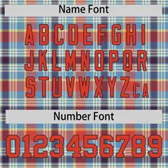 Multi Color Plaid Authentic Baseball Jersey 4