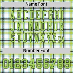 Multi Color Plaid Authentic Baseball Jersey 4