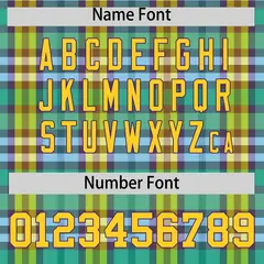 Multi Color Plaid Authentic Baseball Jersey 4