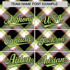 Multi Color Plaid Authentic Baseball Jersey 3