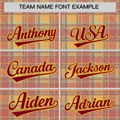 Multi Color Plaid Authentic Baseball Jersey 3