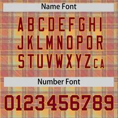 Multi Color Plaid Authentic Baseball Jersey 4
