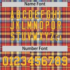 Multi Color Plaid Authentic Baseball Jersey 4