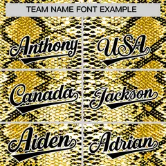 Multi Color Snakeskin Pattern Baseball Jersey 3