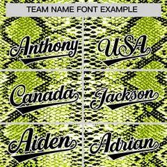 Multi Color Snakeskin Pattern Baseball Jersey 3