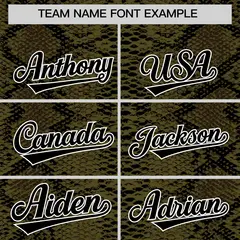 Multi Color Snakeskin Pattern Baseball Jersey 3