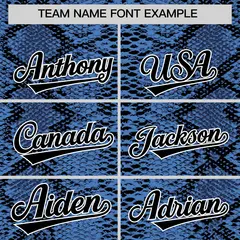 Multi Color Snakeskin Pattern Baseball Jersey 3