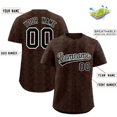 Multi Color Snakeskin Pattern Baseball Jersey 2
