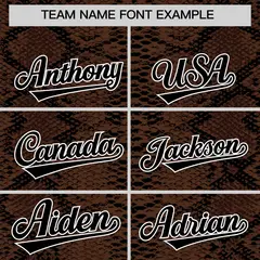 Multi Color Snakeskin Pattern Baseball Jersey 3