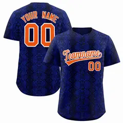 Multi Color Snakeskin Pattern Baseball Jersey 1