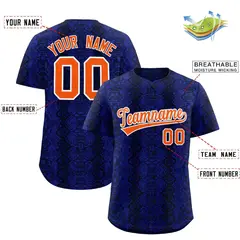 Multi Color Snakeskin Pattern Baseball Jersey 2