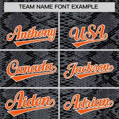 Multi Color Snakeskin Pattern Baseball Jersey 3