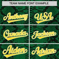Multi Color Snakeskin Pattern Baseball Jersey 3