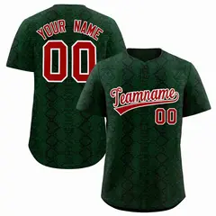 Multi Color Snakeskin Pattern Baseball Jersey 1