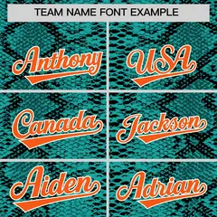 Multi Color Snakeskin Pattern Baseball Jersey 3