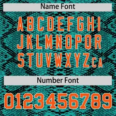 Multi Color Snakeskin Pattern Baseball Jersey 4