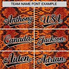 Multi Color Snakeskin Pattern Baseball Jersey 3
