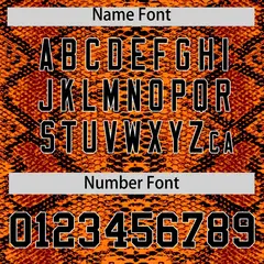 Multi Color Snakeskin Pattern Baseball Jersey 4