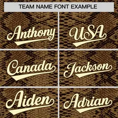 Multi Color Snakeskin Pattern Baseball Jersey 3