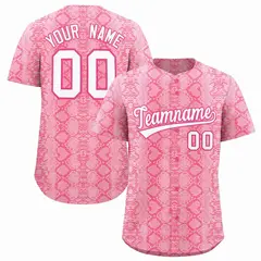 Multi Color Snakeskin Pattern Baseball Jersey 1
