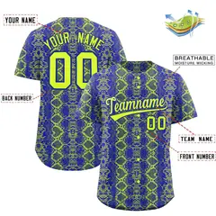 Multi Color Snakeskin Pattern Baseball Jersey 2