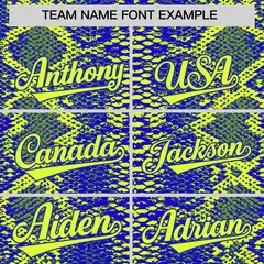 Multi Color Snakeskin Pattern Baseball Jersey 3