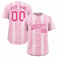 Multi Color Snakeskin Pattern Baseball Jersey 1