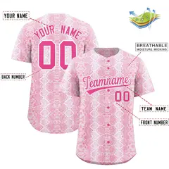 Multi Color Snakeskin Pattern Baseball Jersey 2