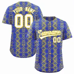 Multi Color Snakeskin Pattern Baseball Jersey 1