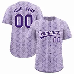 Multi Color Snakeskin Pattern Baseball Jersey 1