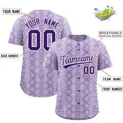 Multi Color Snakeskin Pattern Baseball Jersey 2