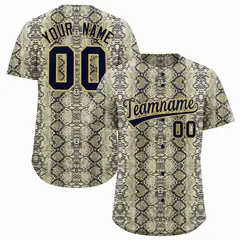 Multi Color Snakeskin Pattern Baseball Jersey 1