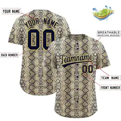 Multi Color Snakeskin Pattern Baseball Jersey 2