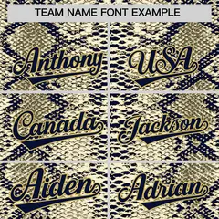 Multi Color Snakeskin Pattern Baseball Jersey 3