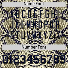 Multi Color Snakeskin Pattern Baseball Jersey 4