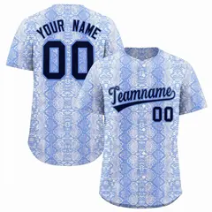 Multi Color Snakeskin Pattern Baseball Jersey 1