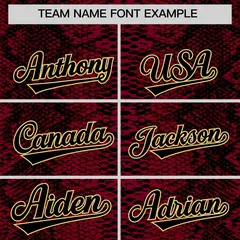Multi Color Snakeskin Pattern Baseball Jersey 3