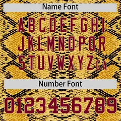 Multi Color Snakeskin Pattern Baseball Jersey 4