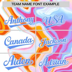 Multi Color Split Fluid Fashion Authentic Baseball Jersey 3