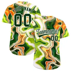 Multi Color Split Fluid Fashion Authentic Baseball Jersey 1