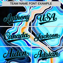 Multi Color Split Fluid Fashion Authentic Baseball Jersey 3