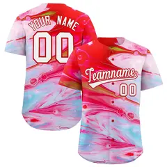 Multi Color Split Fluid Fashion Authentic Baseball Jersey 1