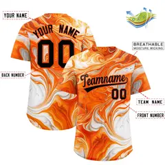 Multi Color Split Fluid Fashion Authentic Baseball Jersey 2