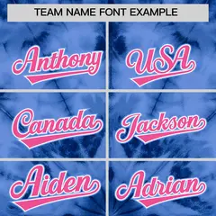 Multi Color Tie-Dye Graffiti Pattern Baseball Jersey 3