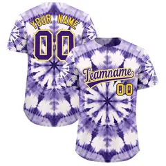 Multi Color Tie-Dye Graffiti Pattern Baseball Jersey